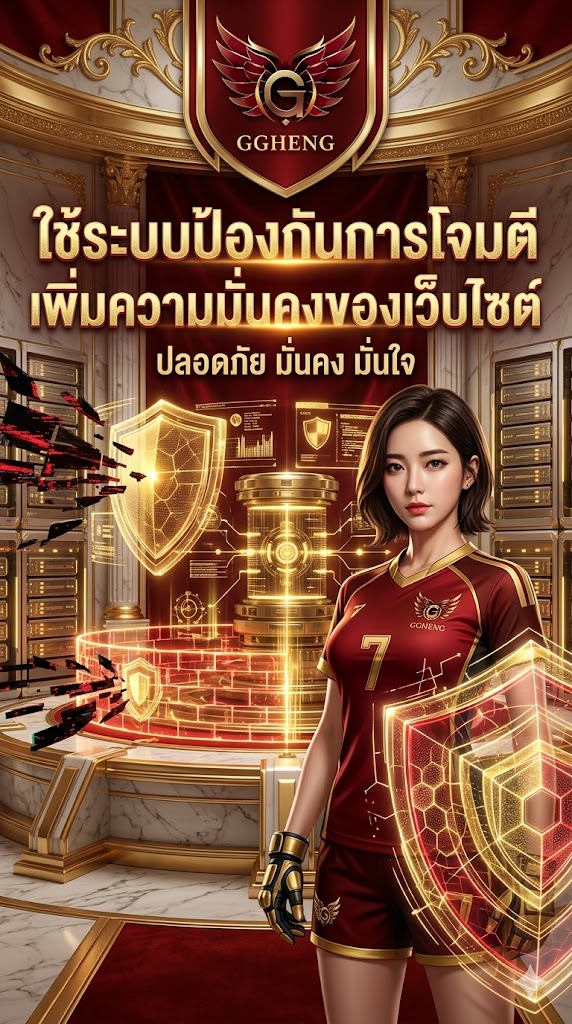 ggheng ใช้ระบบป้องกันการโจมตี เพิ่มความมั่นคงของเว็บไซต์